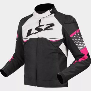 CHAQUETA LS2 APEX LADY WHITE PINK