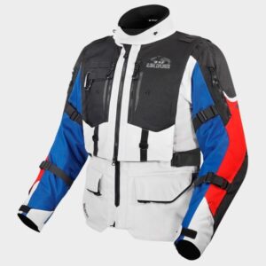 CHAQUETA LS2 BREAKOUT MAN GREY BLUE RED