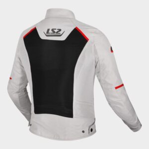 CHAQUETA LS2 BREEZE LADY GREY BLACK RED