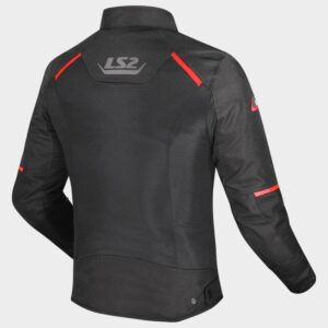 CHAQUETA LS2 BREEZE MAN BLACK RED