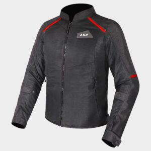 CHAQUETA LS2 BREEZE MAN BLACK RED