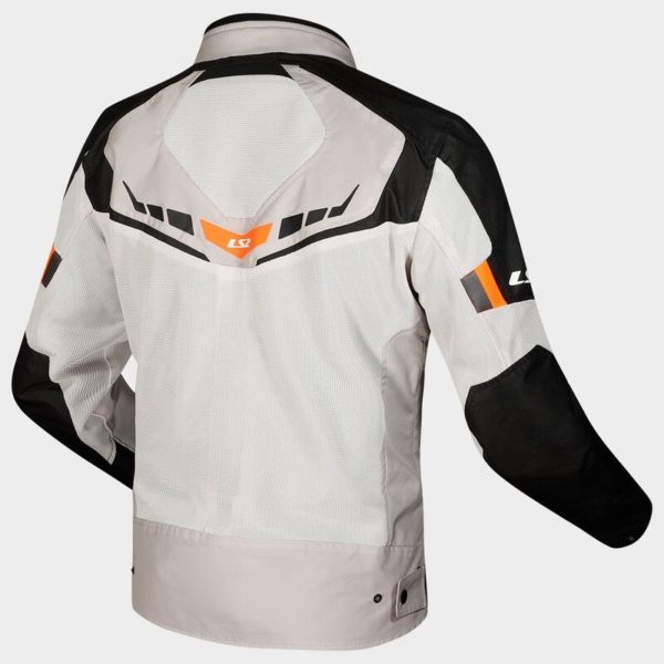 CHAQUETA LS2 GARDA AIR BLACK GREY H-V ORANGE