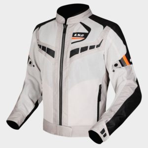 CHAQUETA LS2 GARDA AIR BLACK GREY H-V ORANGE