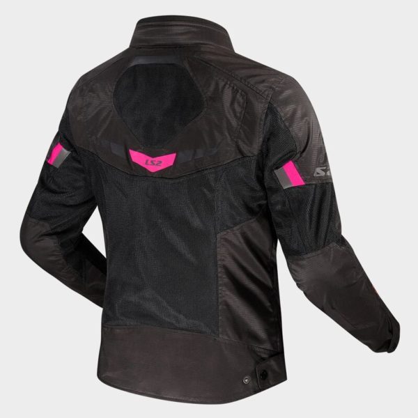 CHAQUETA LS2 GARDA AIR LADY BLACK PINK