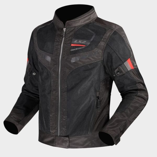 CHAQUETA LS2 GARDA AIR LADY BLACK RED