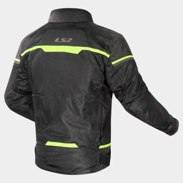 CHAQUETA LS2 MUJER RIVA BLACK NEON YELLOW