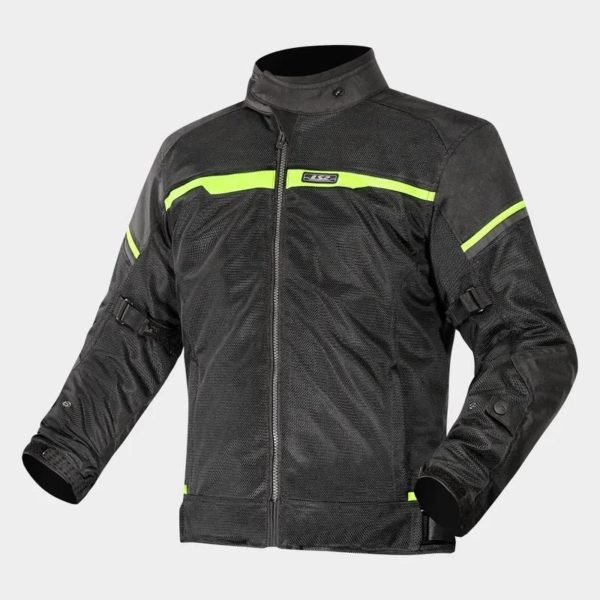 CHAQUETA LS2 MUJER RIVA BLACK NEON YELLOW