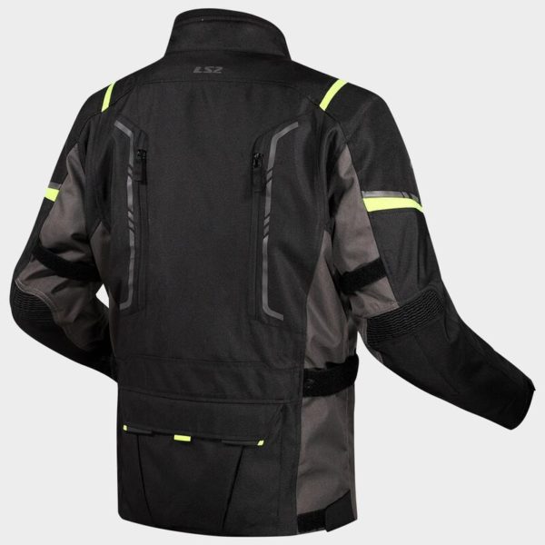 CHAQUETA LS2 NARVIK LADY  GREY BLACK H-V YELLOW