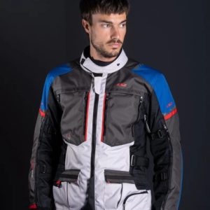 CHAQUETA LS2 NORWAY  BLUE BLACK GREY RED