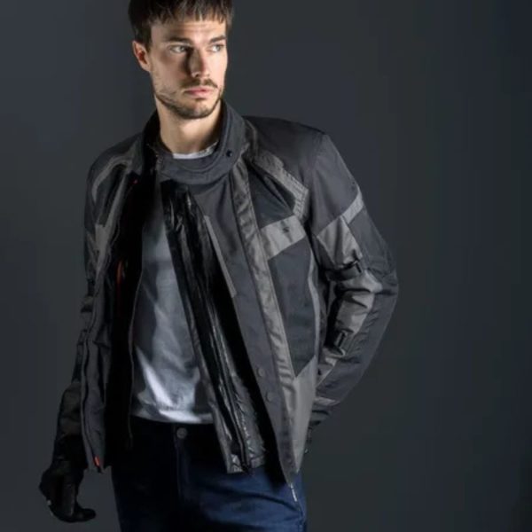 CHAQUETA LS2 SCOUT BLACK DARK GREY