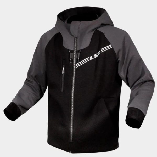 CHAQUETA LS2 THROTTLENEW BLACK DARK GREY