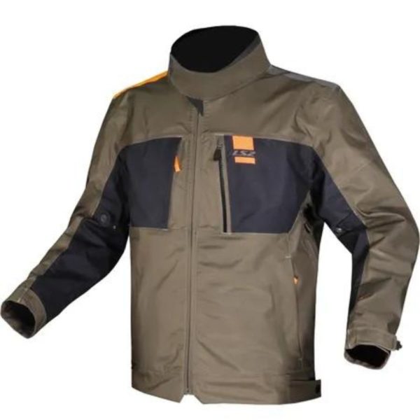 CHAQUETA LS2 TITANIUM GREEN BLUE H-V ORANGE