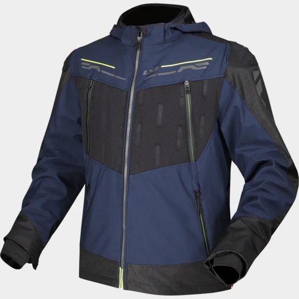 CHAQUETA LS2  ZIRCONIUM BLUE BLACK H-V YELLOW