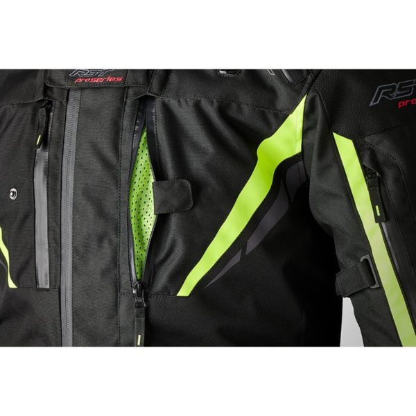 Chaqueta RST Pro Series Paragon 7 CE Negro Amarillo Flúor