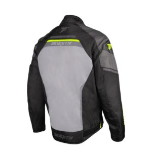 CHAQUETA SD-JR65 PISTON NEGRO GRIS AMARILLO FLUOR