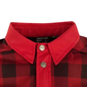 CHAQUETA SEGURA JOVAN NEGRO ROJO