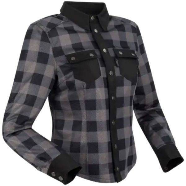 CHAQUETA SEGURA LADY JOVAN NEGRO GRIS