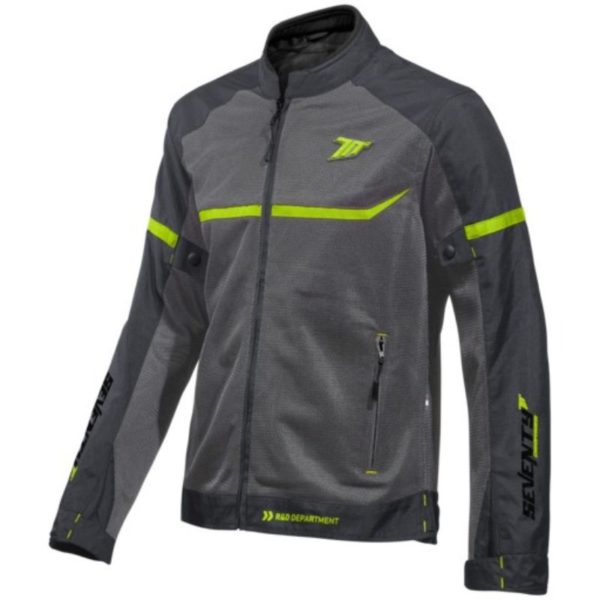 CHAQUETA SEVENTY SD-JR30.1 MOJAVE RACING GRIS AMARILLO FLUOR