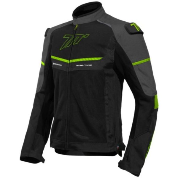 CHAQUETA SEVENTY SD-JR60 THUNDER NEGRO GRIS AMARILLO FLUOR