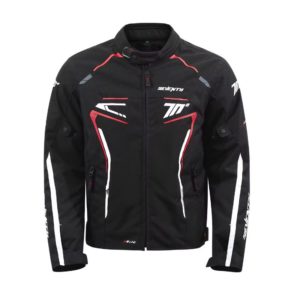 CHAQUETA SEVENTY SD-JR65 PISTON HOMBRE NEGRO ROJO BLANCO