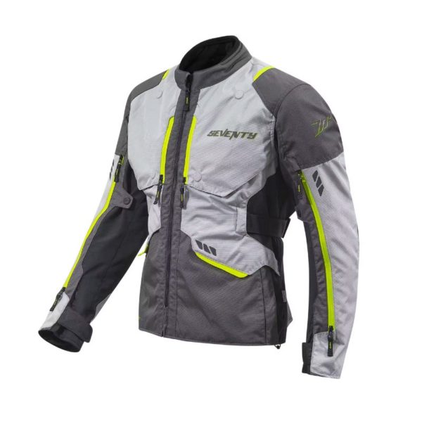 CHAQUETA SEVENTY SD-JT67 TANAMI HOMBRE NEGRO GRIS AMARILLO FLUOR