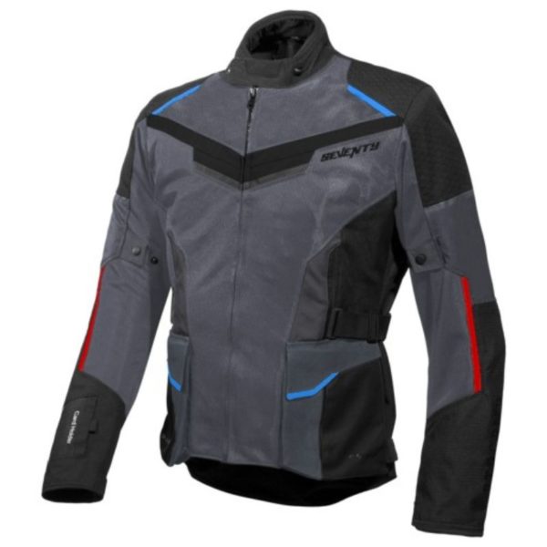 CHAQUETA SEVENTY SD-JT70 ATACAMA NEGRO ROJO AZUL
