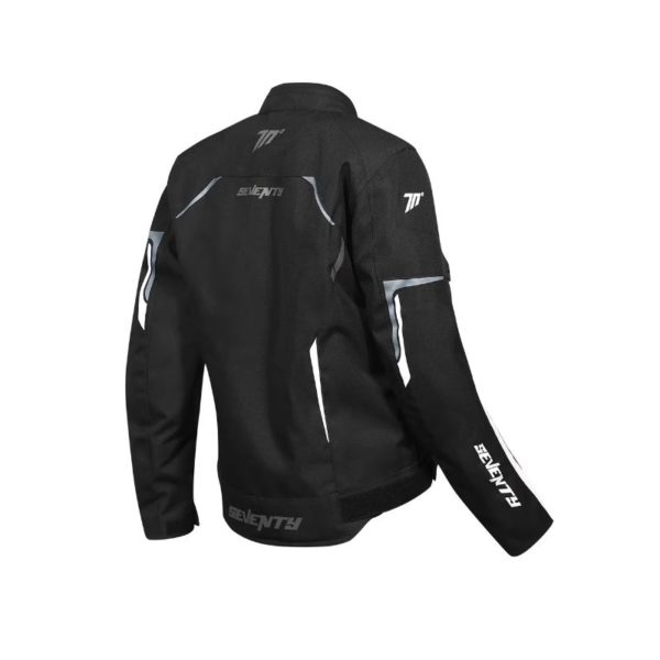 CHAQUETA SEVENTY SD-JR67 PISTON MUJER NEGRO GRIS BLANCO