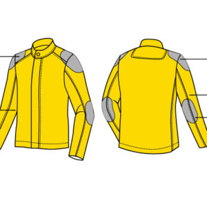 CHAQUETA VAQUERA PMJ WEST AZUL GASTADO