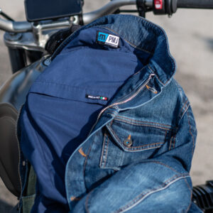 CHAQUETA VAQUERA PMJ WEST AZUL GASTADO