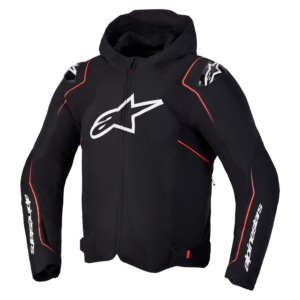 CHAQUETA ALPINESTARS ZACA V2 WATERPROOF BLACK RED FLUO