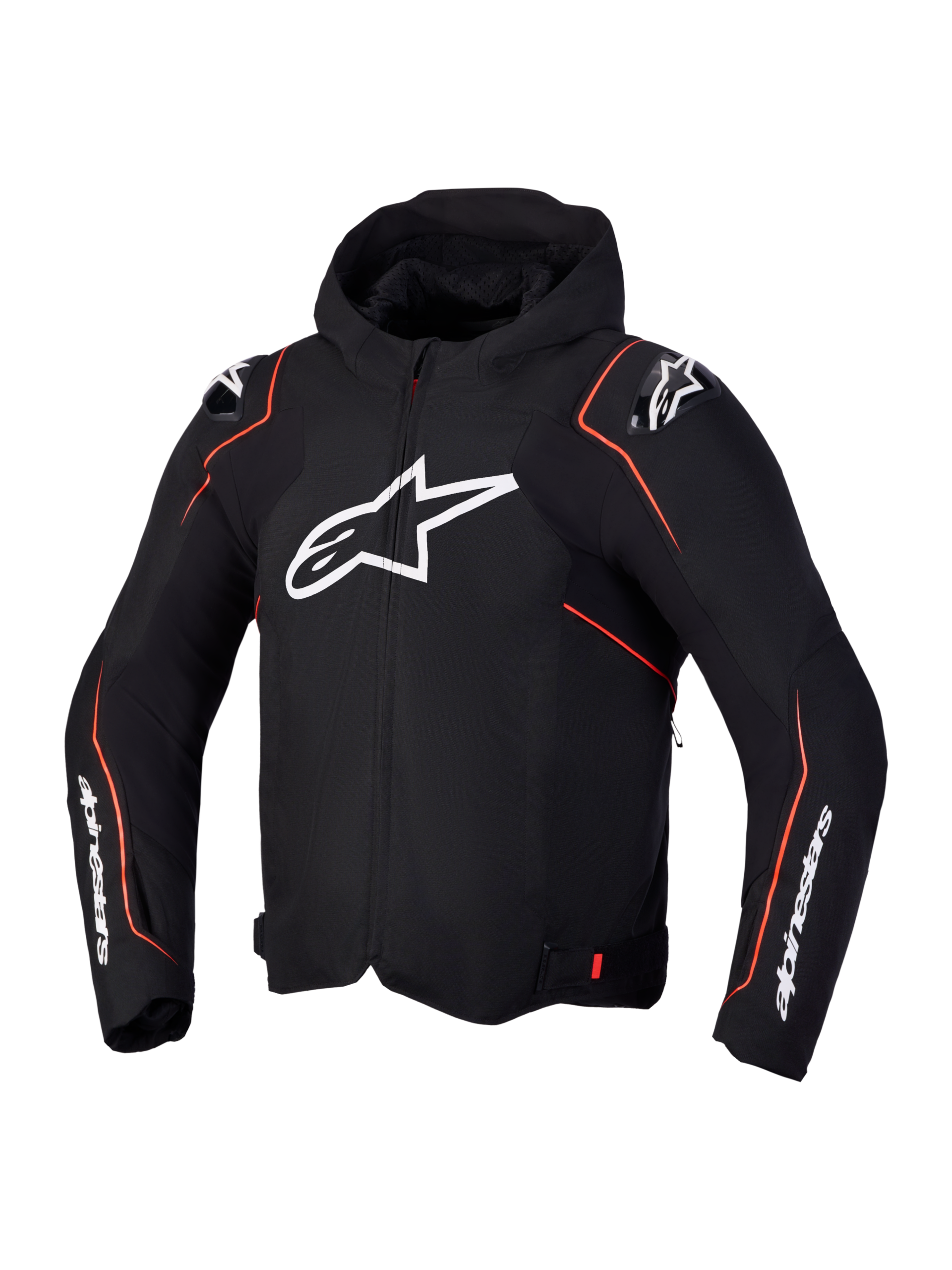 CHAQUETA ALPINESTARS ZACA V2 WATERPROOF BLACK RED FLUO