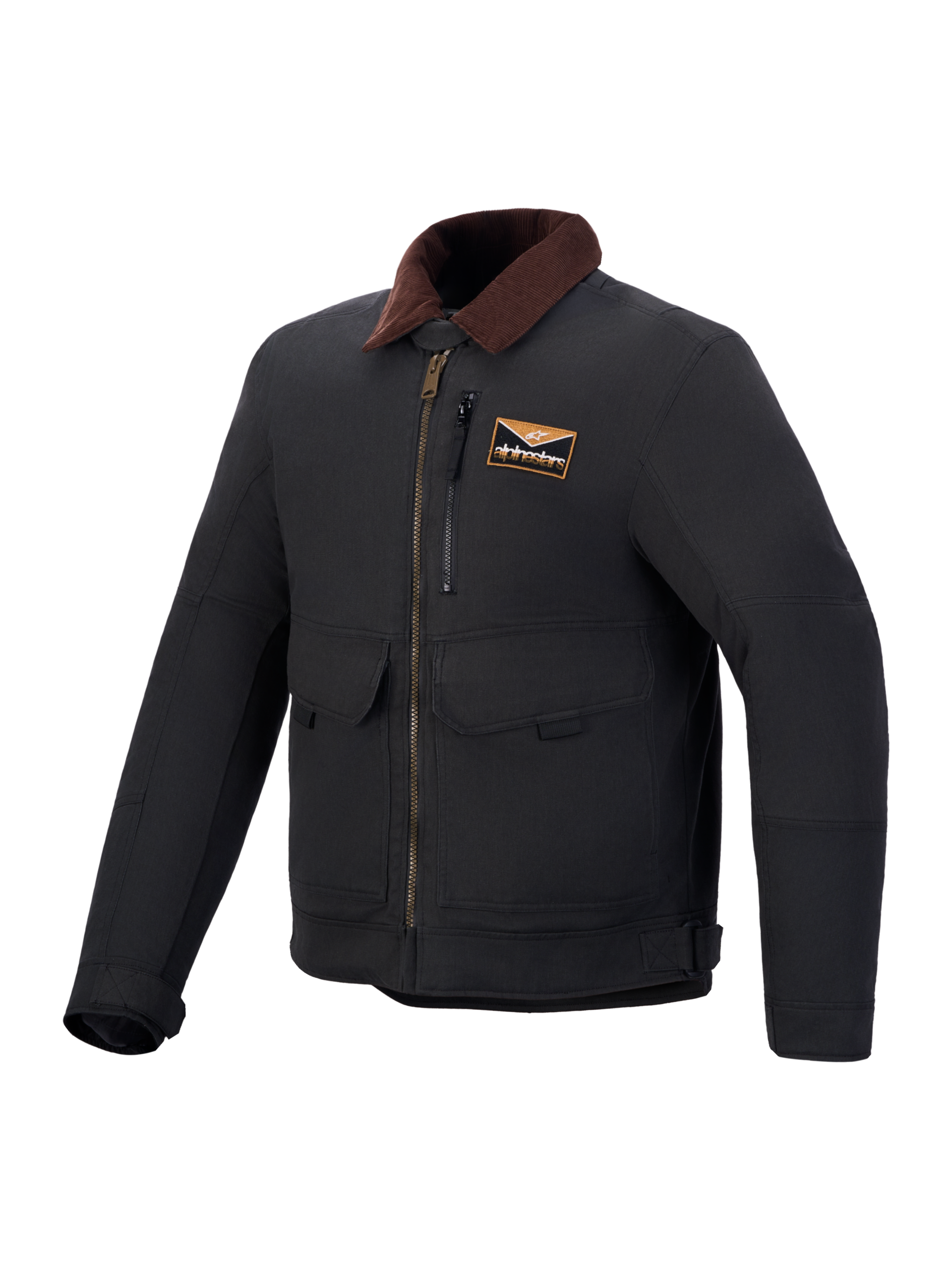 CHAQUETA ALPINESTARS MUSTANG WP DARK ANTHRACITE DARK BROWN