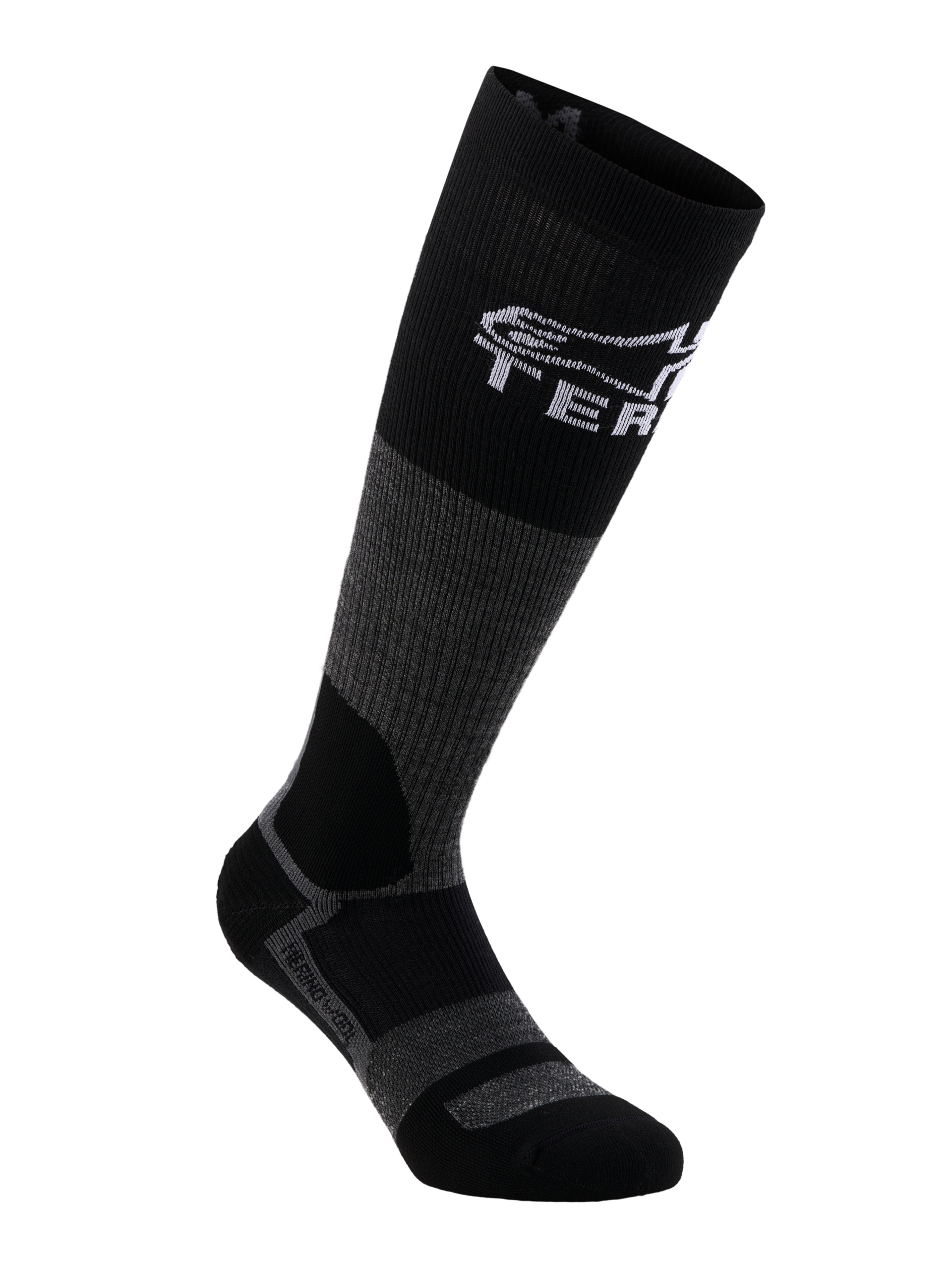CALCETINES ALPINESTARS AT 8 MERINO SOCKS TAR GRAY BLACK