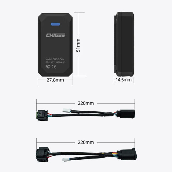 CHIGEE CONTROL REMOTO CHIGEE RC CAN BMW 4 PINES PARA AIO-5