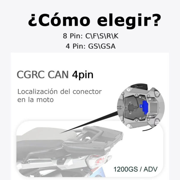 CHIGEE CONTROL REMOTO CHIGEE RC CAN BMW 4 PINES PARA AIO-5