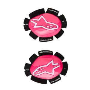 Deslizadores Alpinestars GP PLUS KNEE SLIDER PINK FLUO WHITE