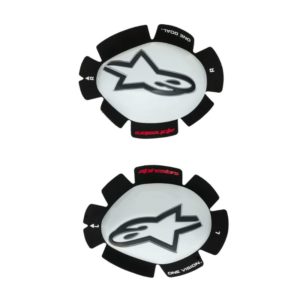 Deslizadores Alpinestars GP TECH KNEE SLIDER WHITE BLACK