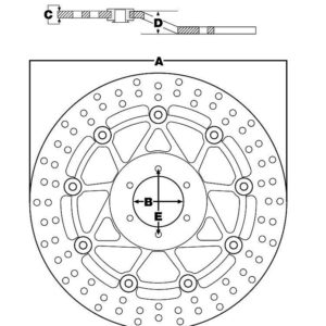 Disco de freno TRW MST 424