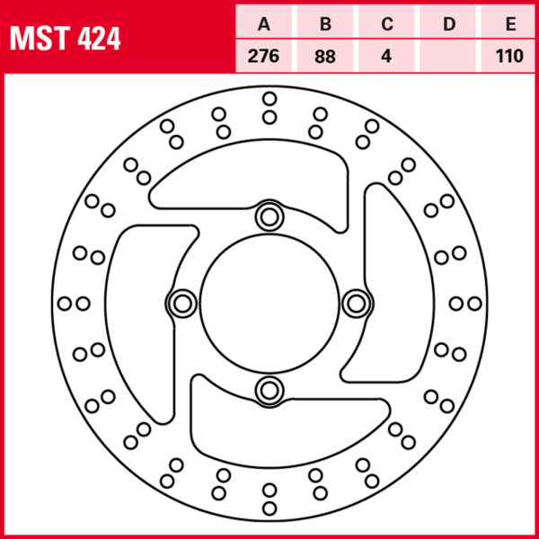 Disco de freno TRW MST 424