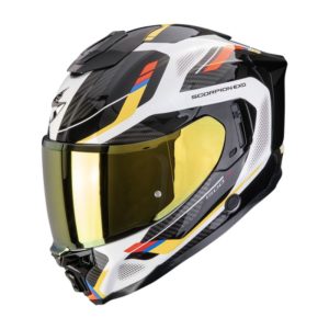 Casco Scorpion EXO-1500 AIR SLEEK White-Blue-Yellow