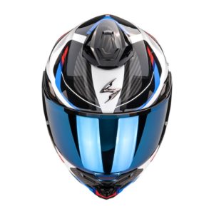 Casco Scorpion EXO-1500 AIR SLEEK White-Red-Blue