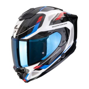 Casco Scorpion EXO-1500 AIR SLEEK White-Red-Blue
