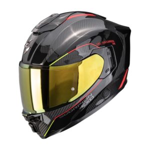 Casco Scorpion EXO-1500 CARBON AIR MUNDI Black-Red-Yellow