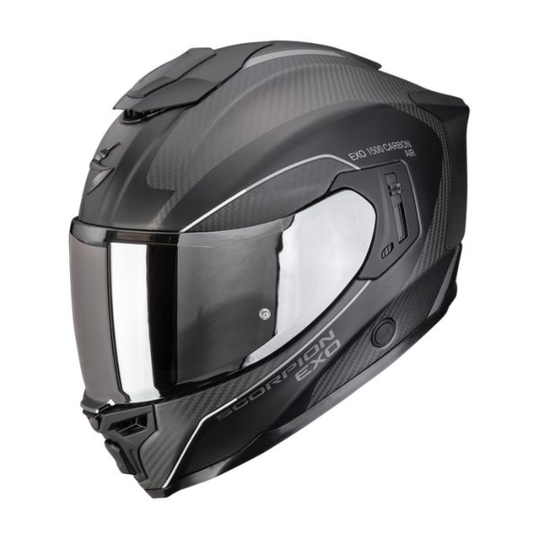 Casco Scorpion EXO-1500 CARBON AIR MUNDI Matt Black-Silver