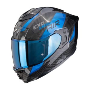 Casco Scorpion EXO-1500 CARBON AIR PLATTED Black-Blue