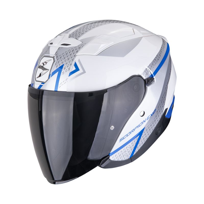 Casco Scorpion EXO-230 LOOP White-Blue