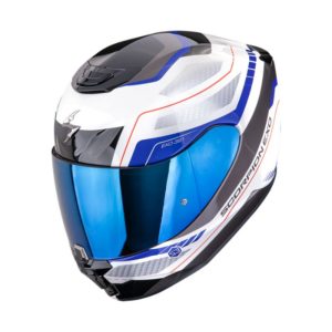 Casco Scorpion EXO-391 LEO White-Blue