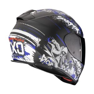 Casco Scorpion EXO-491 SPECTOR Matt Black-Blue