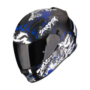 Casco Scorpion EXO-491 SPECTOR Matt Black-Blue