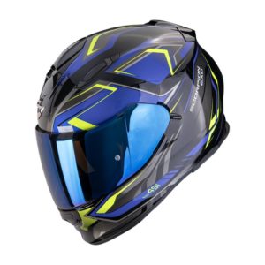 Casco Scorpion EXO-491 ZUMO Black-Blue-Neon yellow